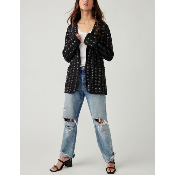 Free People Corrie Coin Blazer - Picture 2 of 14
